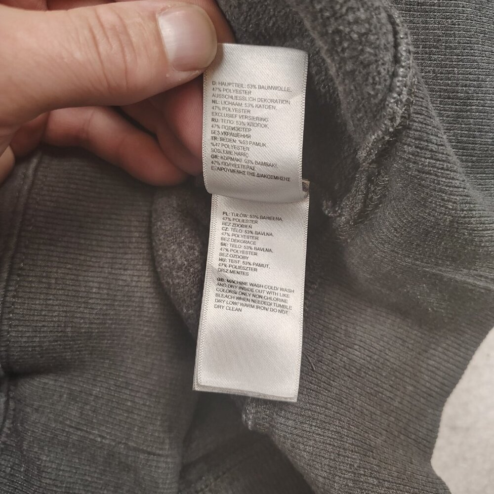 North Face Sweatshirt Mens Large Gray Pullover Hoodie - Picture 6 of 9